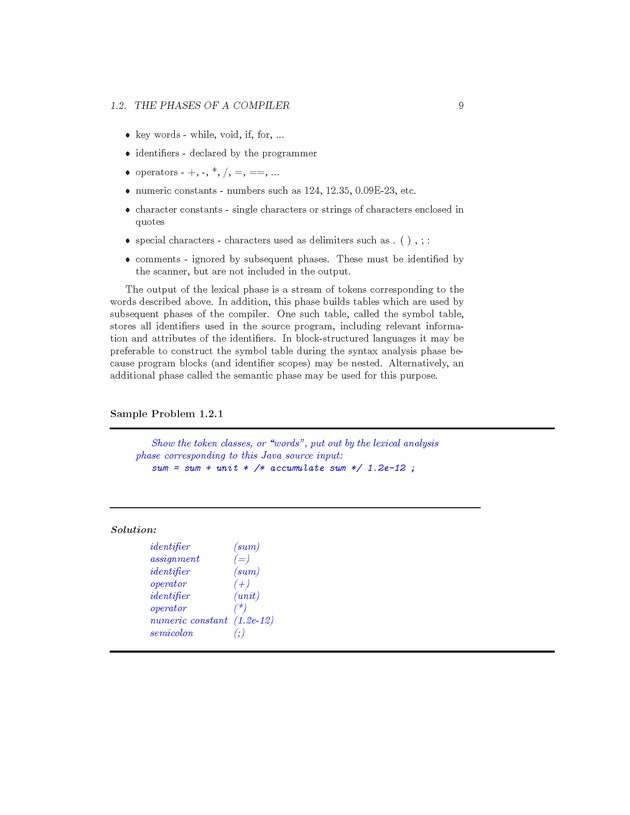 Compiler Design: Theory, Tools, and Examples - Page 9